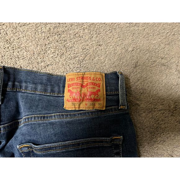 Levi Strauss & Co Dark Blue Straight Leg Men’s Jeans - Picture 4 of 4